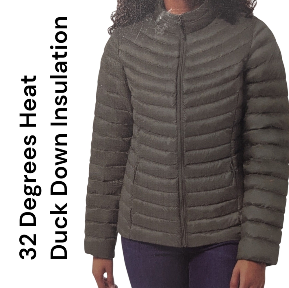 Women's Duck Down 32 Degrees Heat | Ultralight Puffer Jacket | Green | XL